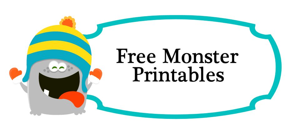 free monster printables