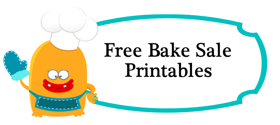 free bake sale price tags