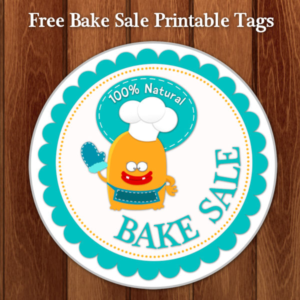Kids Bake Sale Printable Tags