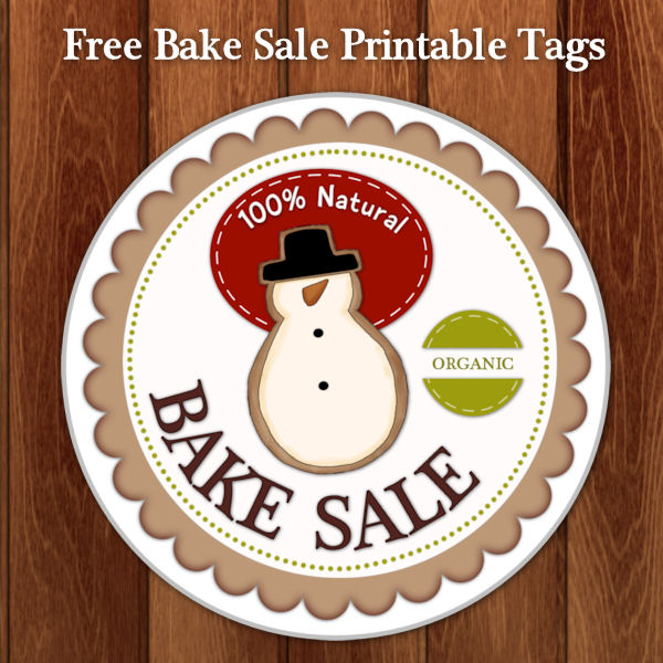 Holiday Bake Sale Tags