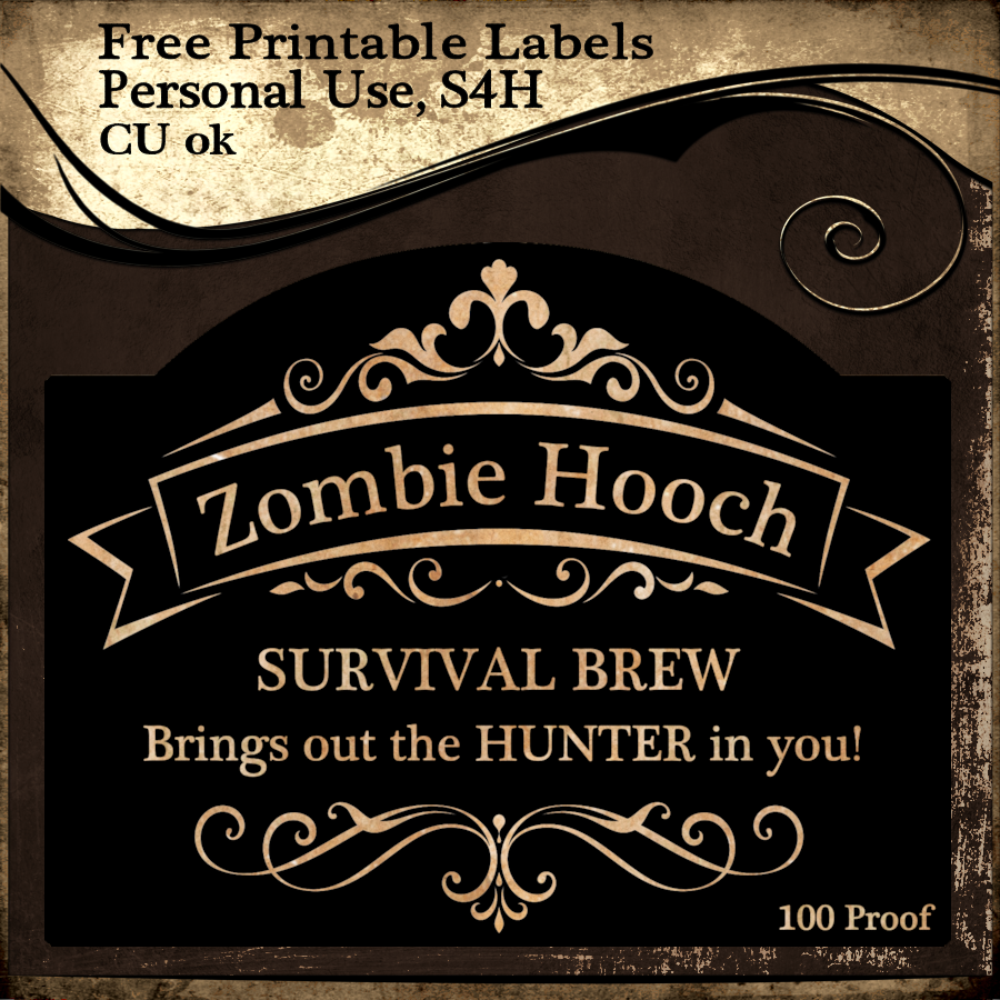 Zombie Hooch Brew Printable