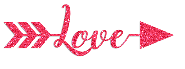 Valentine’s Day Love Glitter Clipart – CuteCrafting