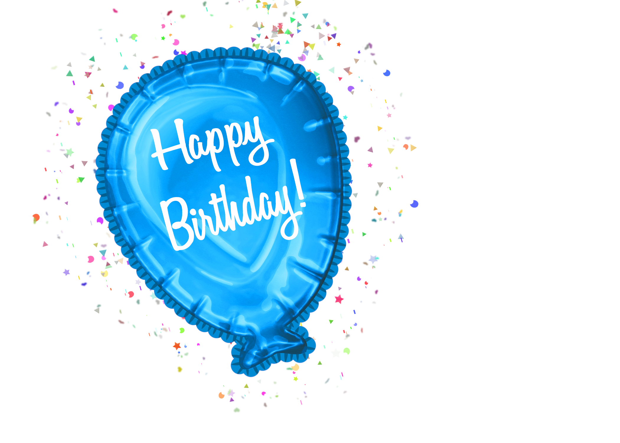 Happy Birthday Balloon Clipart CU