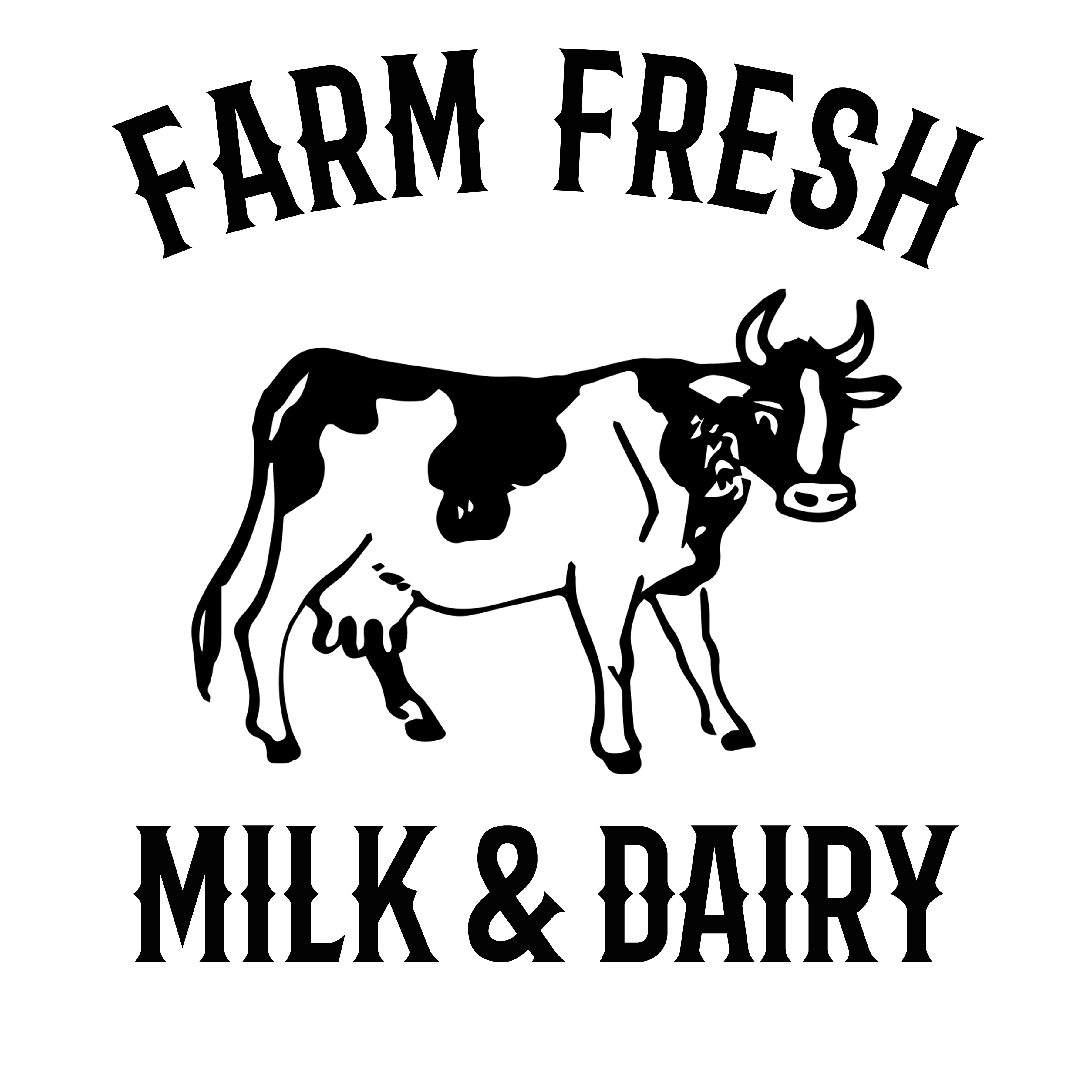 Download Farm Fresh Milk Dairy Svg Cutting File