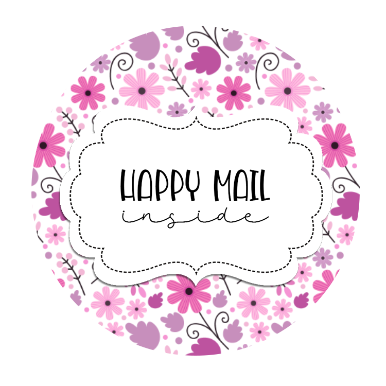 2inch-purple-pink-flowers-happy-mail-sticker
