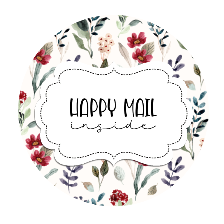 2inch-red-blue-tiny-flowers-happy-mail-sticker