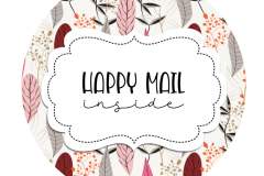 2inch-round-boho-feathers-happy-mail-sticker