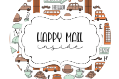 2inch-london-orange-happy-mail-sticker
