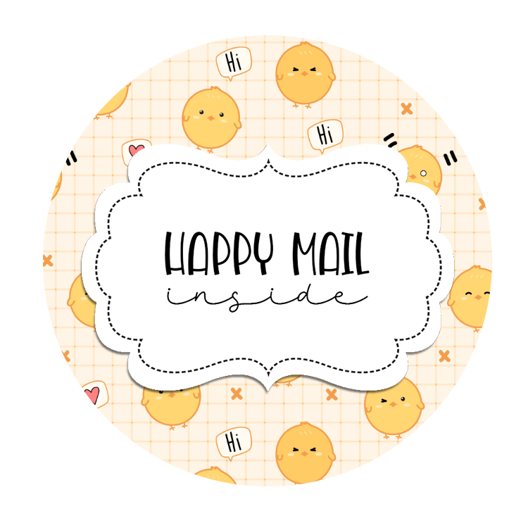 2inch-cute-hello-chicks-happy-mail-stickers