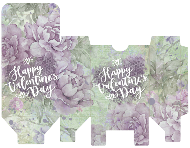 shabby chic Valentine gift box