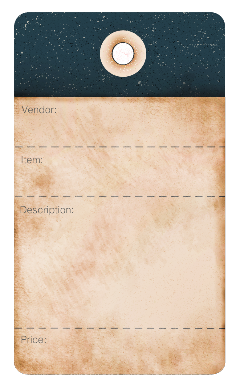 vintage blue distressed printable tags
