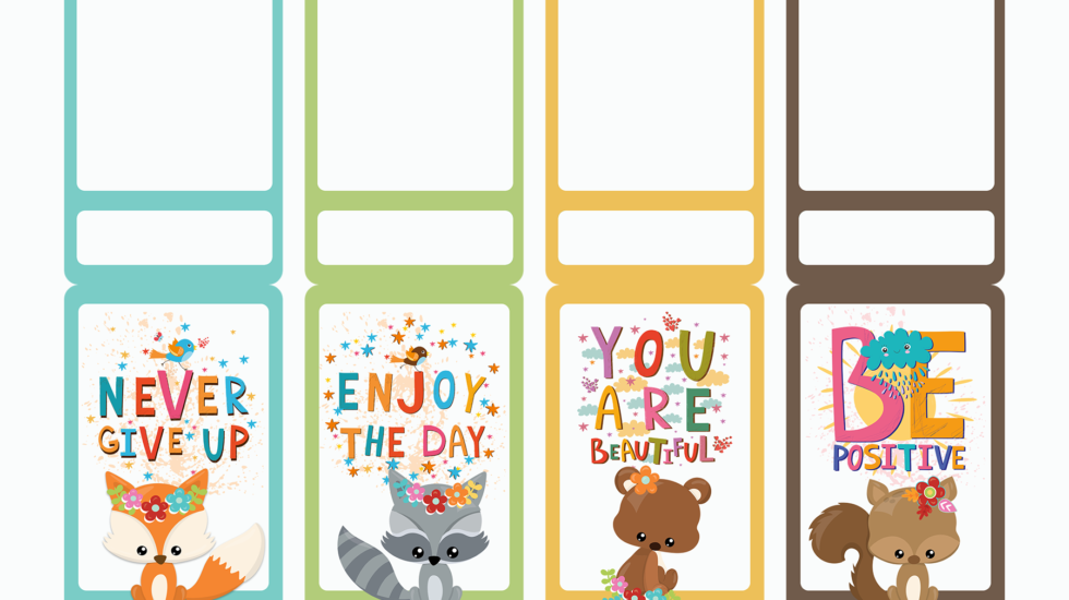 Kids printable bookmarks