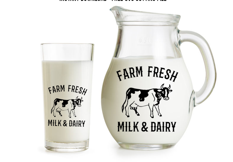 farm fresh milk svg