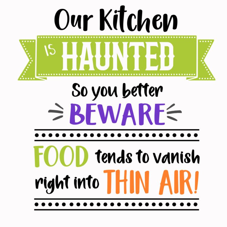 Haunted Kitchen SVG Cut File