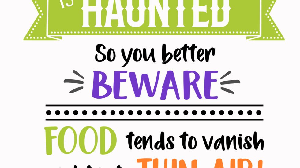 Haunted Kitchen SVG Cut File
