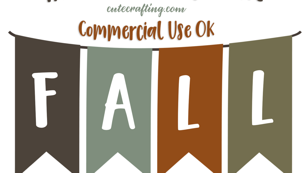 Layered SVG Fall Banner