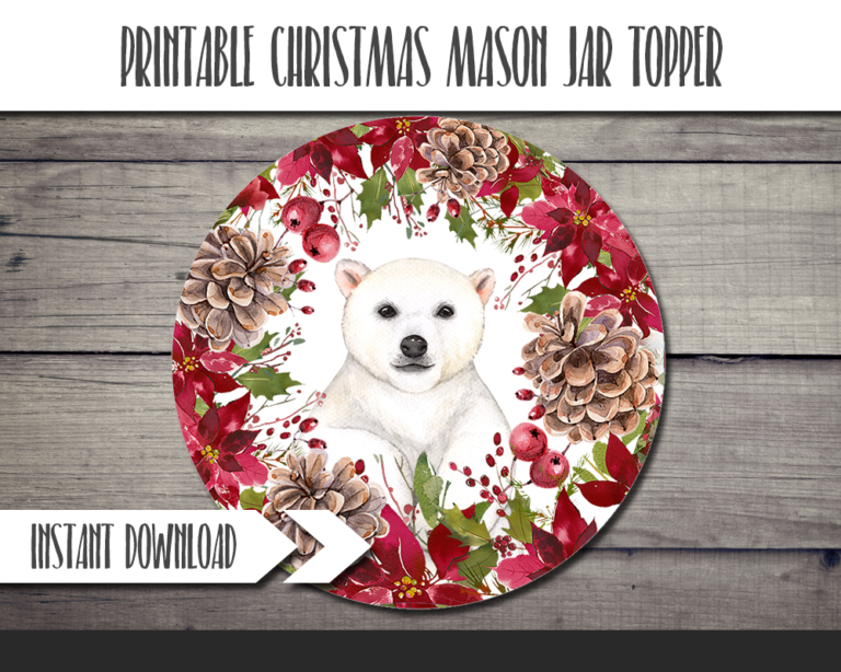 Christmas Mason Jar Labels