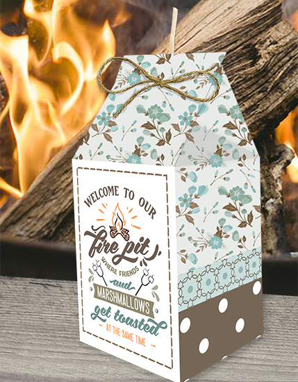 welcome to the fire pit fire starter printabable party favor