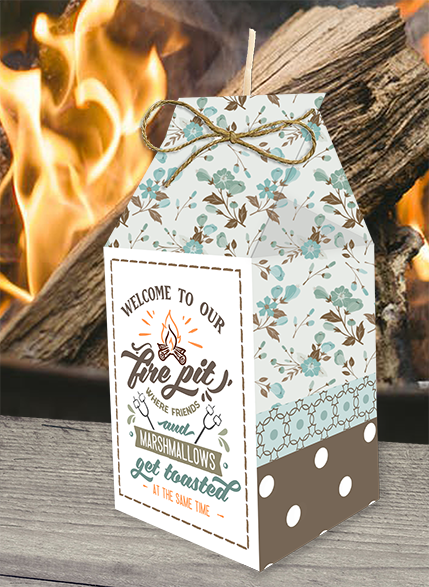 welcome to the fire pit fire starter printabable party favor