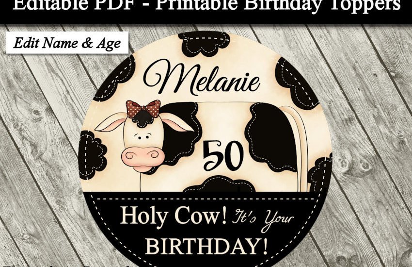 Country Farm Cow Printable