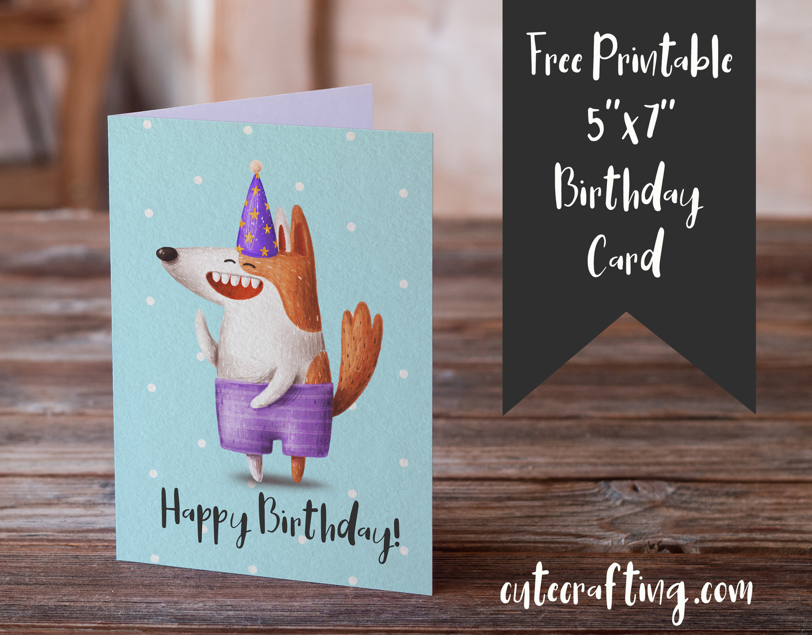 free funny dog birthday card