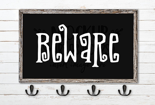 Beware SVG Sign