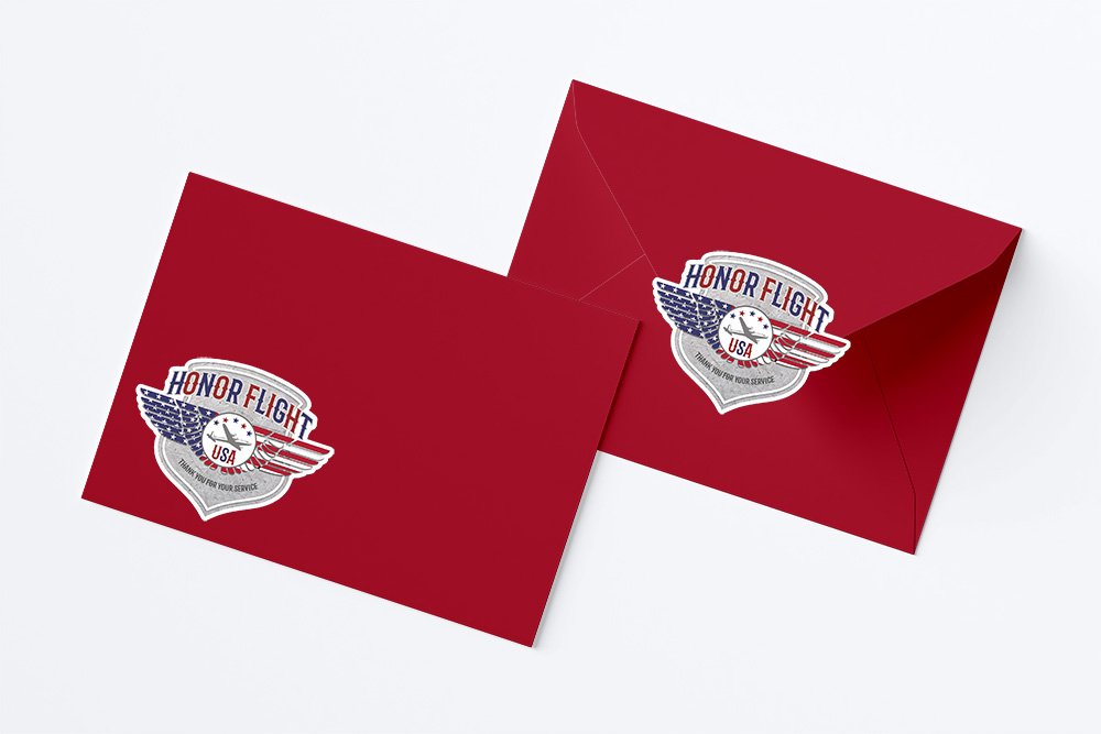 Red White Blue Free Honor Flight Stickers