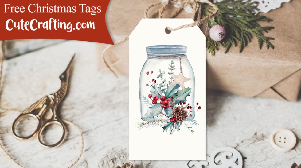 free christmas arrangement tags