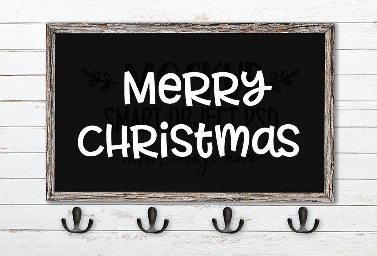 merry christmas svg word art allspice