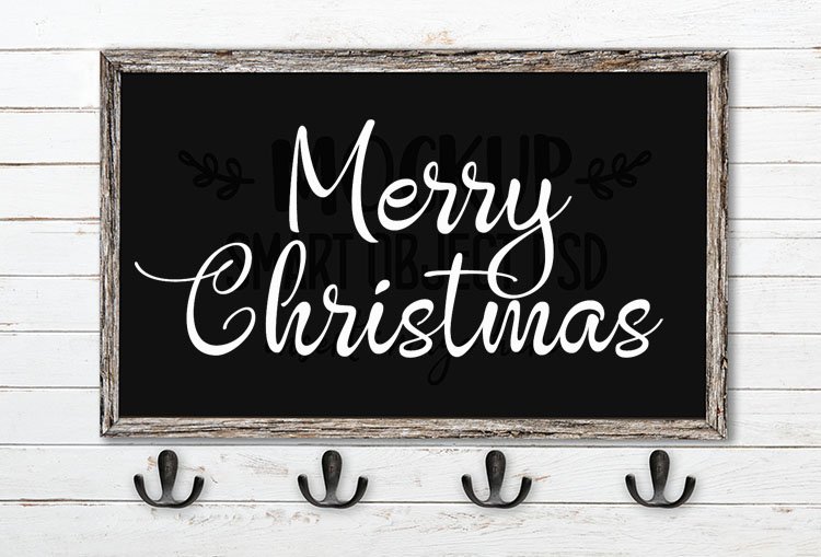 merry christmas svg word art angelique