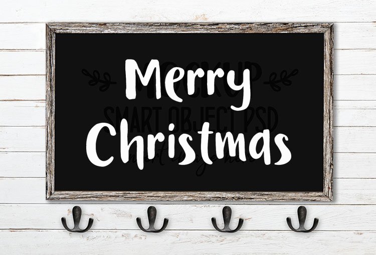 Merry Christmas SVG Word Art Bookworm