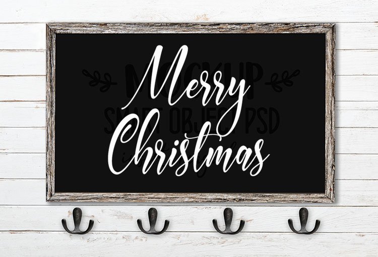 Merry Christmas SVG Word Art Carlington