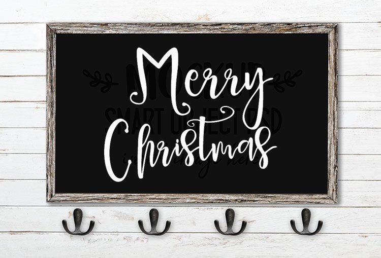 merry christmas svg word art delaney font duo