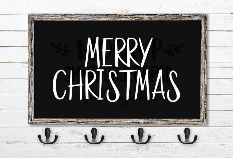 merry christmas svg word art goodies font duo