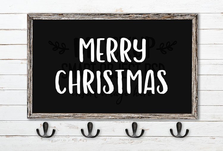 merry christmas svg word art hola bisou