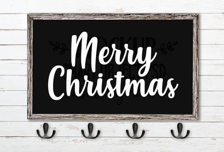 merry christmas svg word art misses