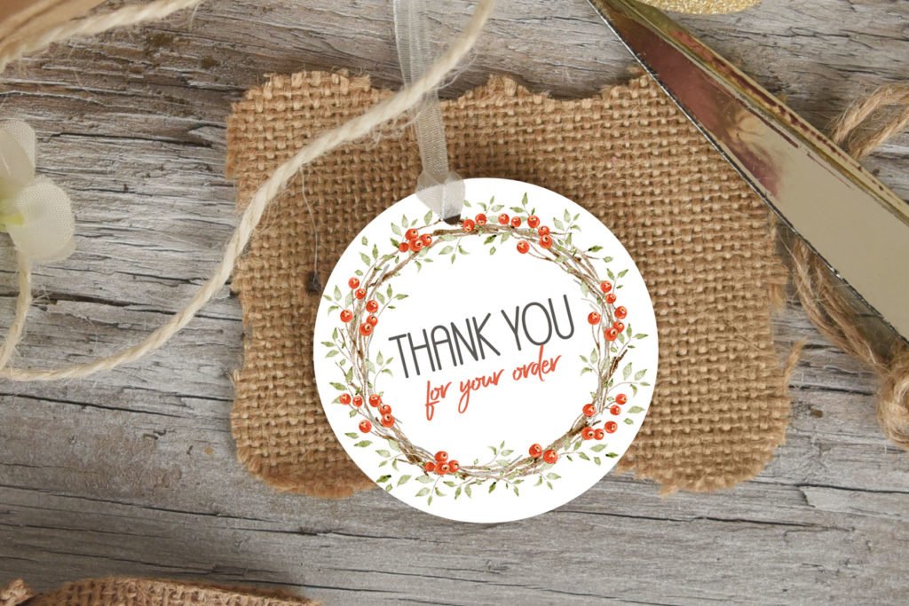 christmas thank you for your order