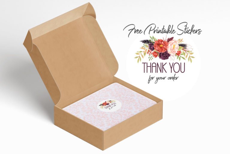 thank you for your order printable stickers