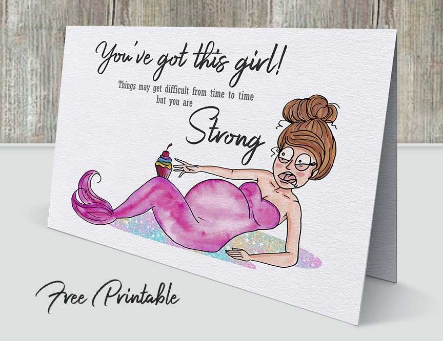 mommy to be printable baby shower card