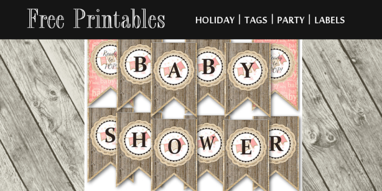 baby shower banner free printable