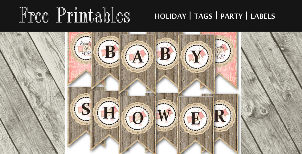 baby shower banner free printable