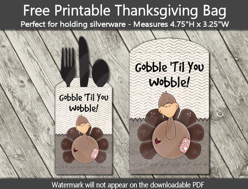gobble til you wobble printable thanksgiving