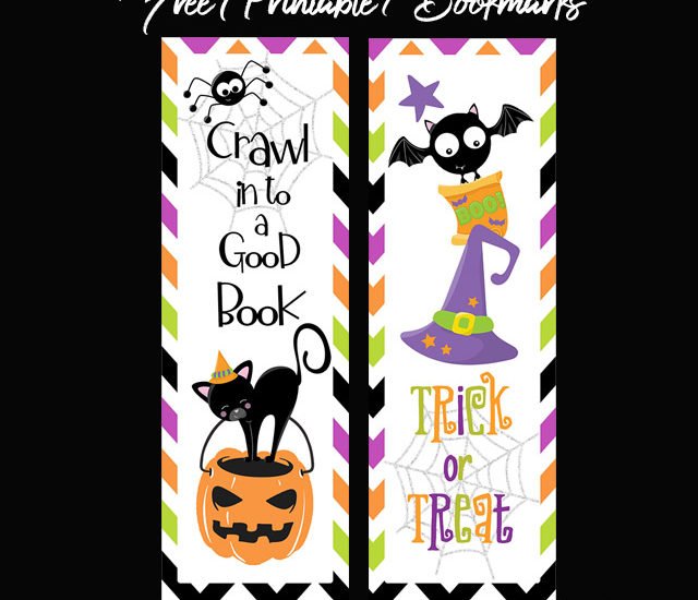 Halloween Bookmarks Free Printable
