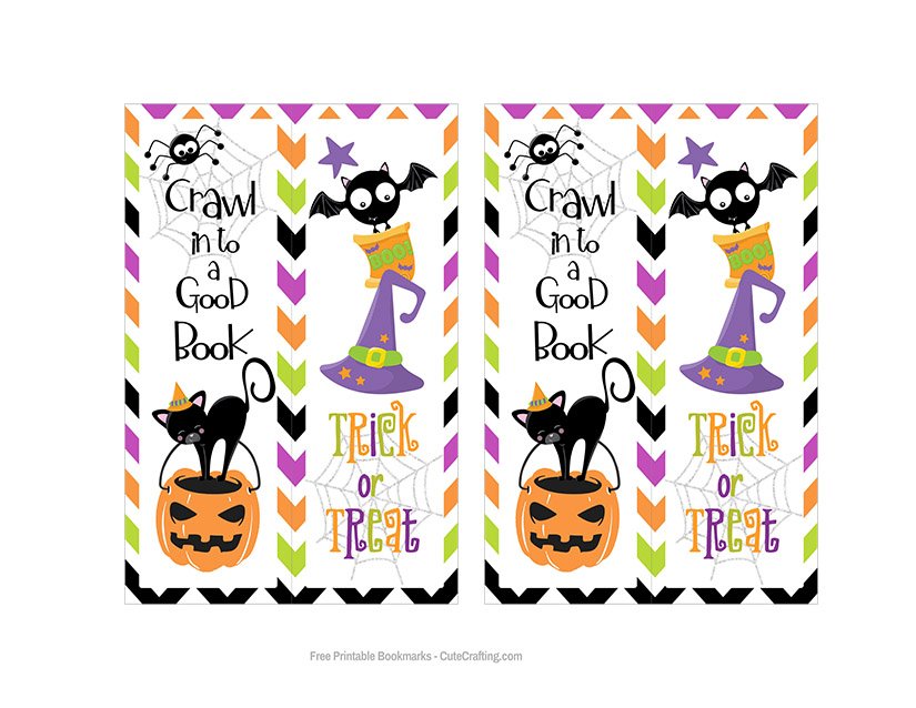 Kids Halloween Bookmarks