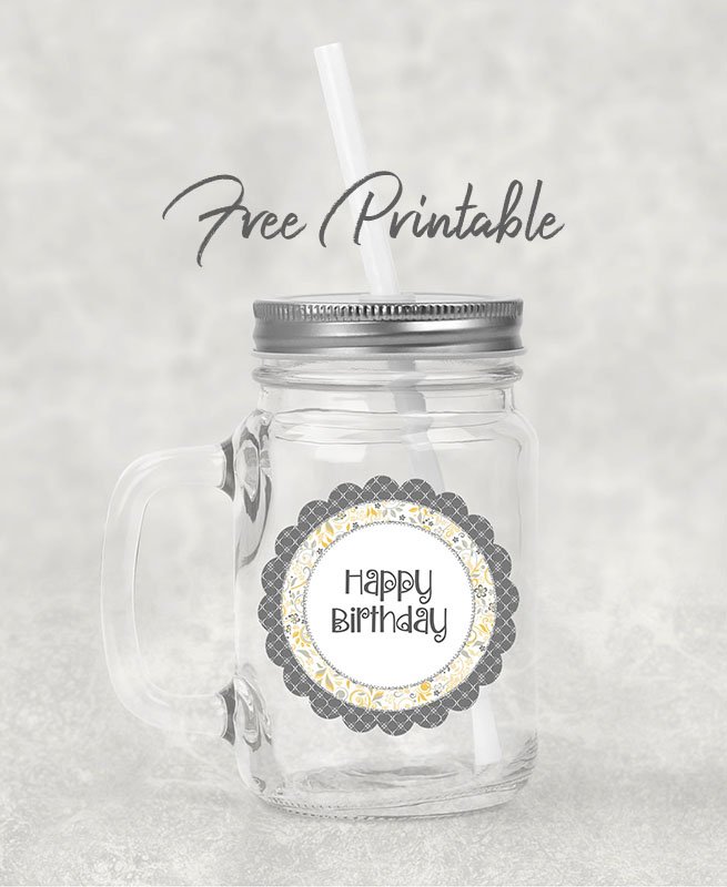 birthday printable instant download
