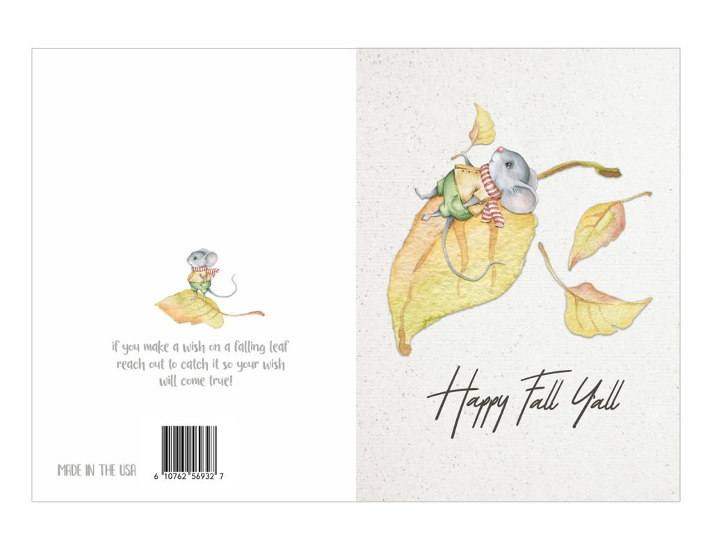 cute mouse card free printable