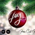 Joy Christmas SVG for Ornaments