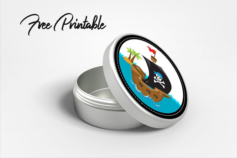 pirate ship printable stickers