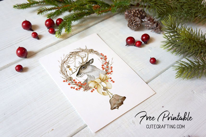the big buck free printable card