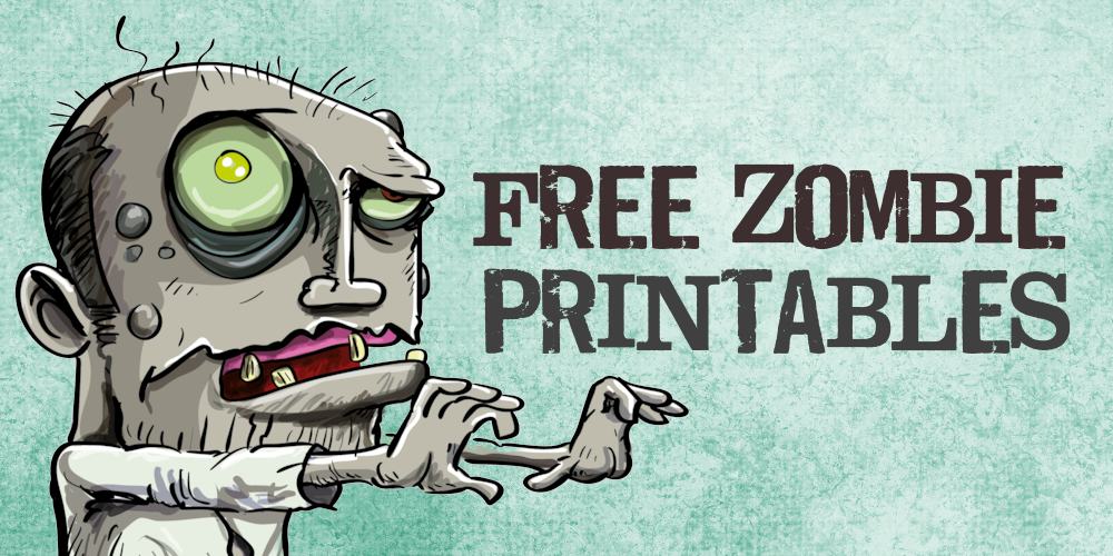free zombie printables